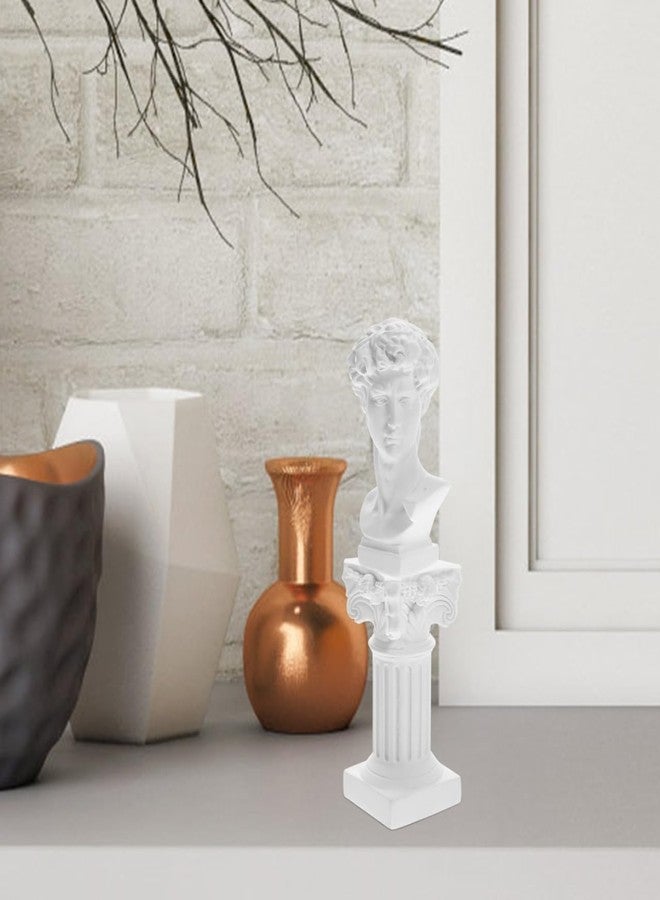 Yardenfun 1 Set Statue Ornaments Roman Figurine Greek Bust Vintage Home Decor Home Accents Decor Plaster Bust Sculpture Vintage Ornaments Resin David Sculpture Bookshelf White Goddess Value - Image 4